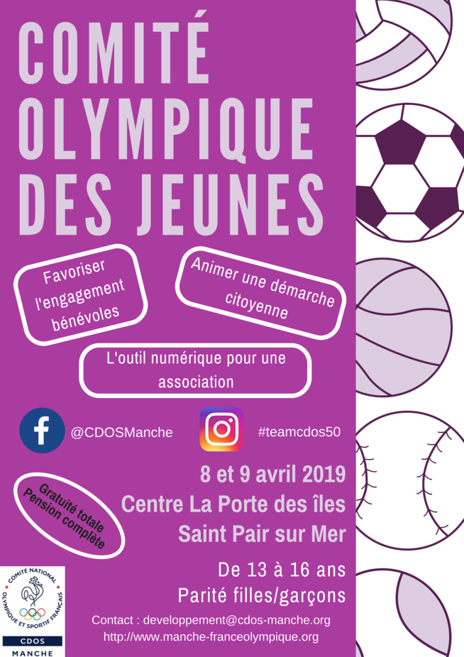 CDOS des jeunes - 8/9 avril 2019 CDOS des jeunes - 8/9 avril 2019