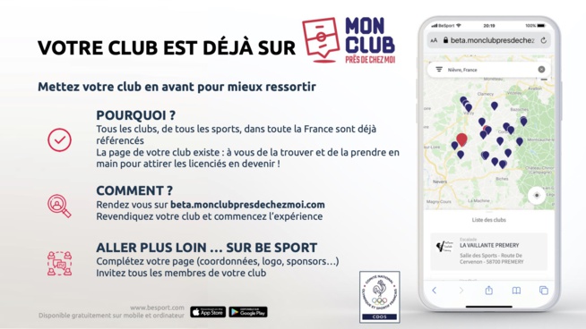 Lancement du dispositif Mon club près de chez moi Lancement du dispositif Mon club près de chez moi