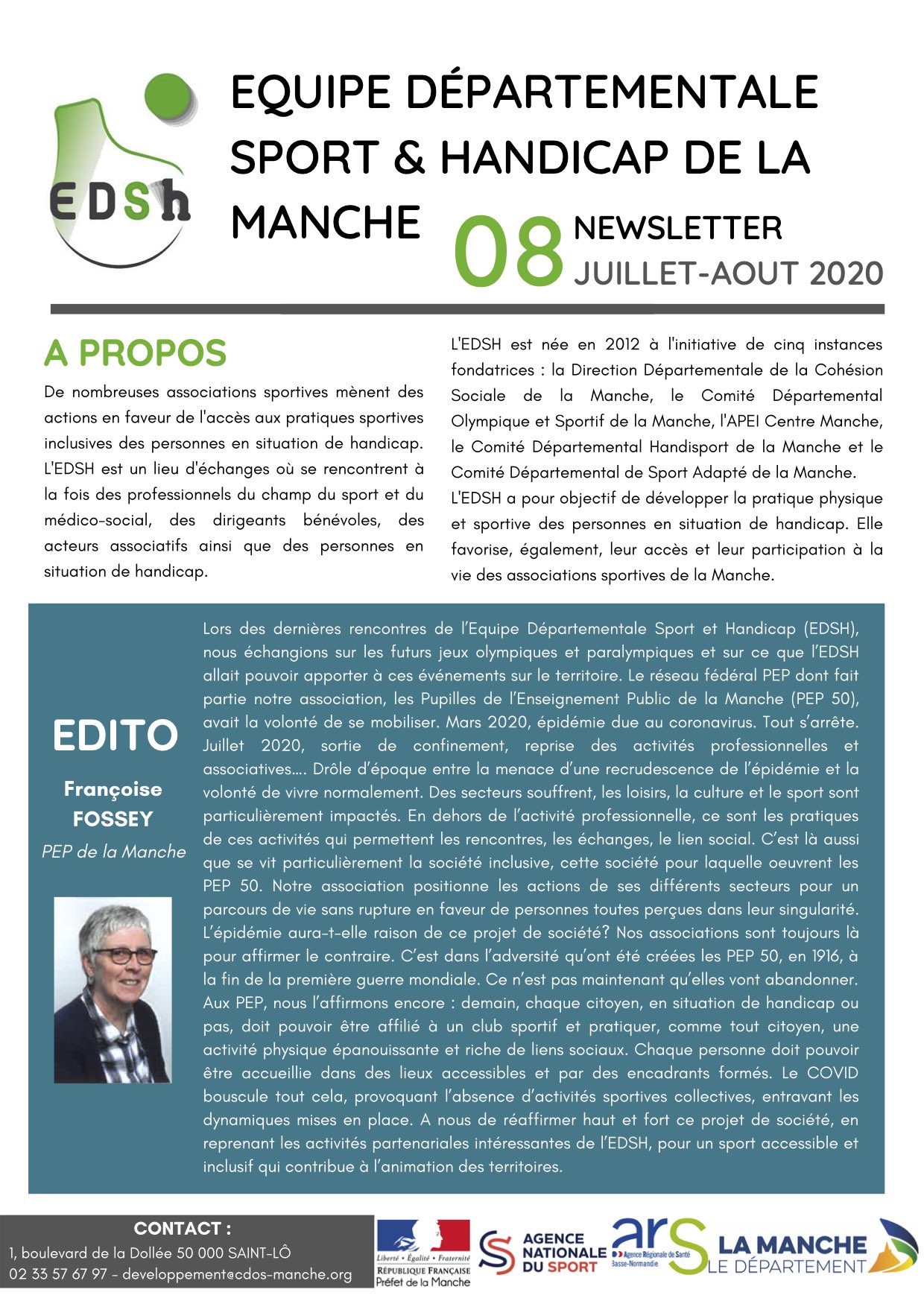Newsletter EDSH n°8 Newsletter EDSH n°8