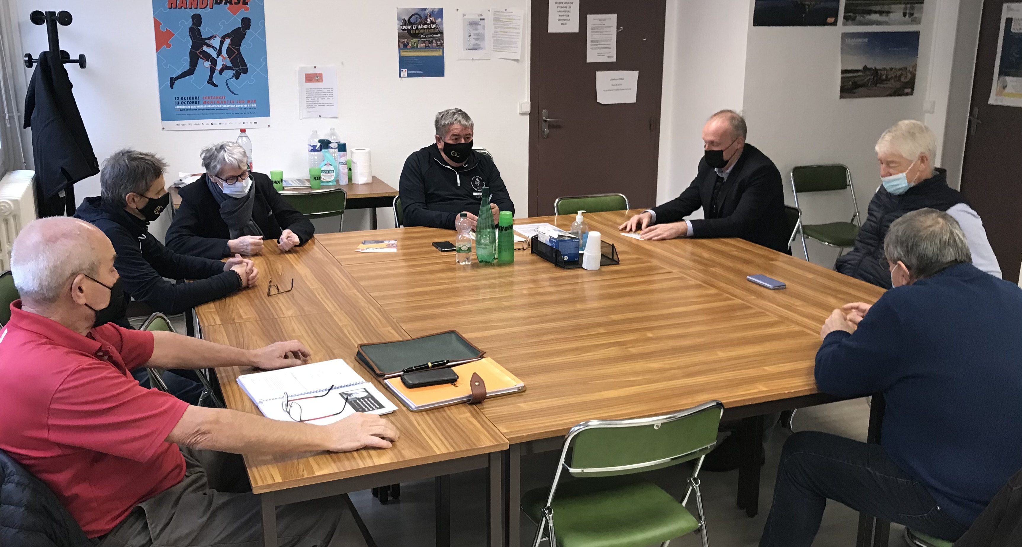 Yvan Taillebois en visite au CDOS de la Manche Yvan Taillebois en visite au CDOS de la Manche
